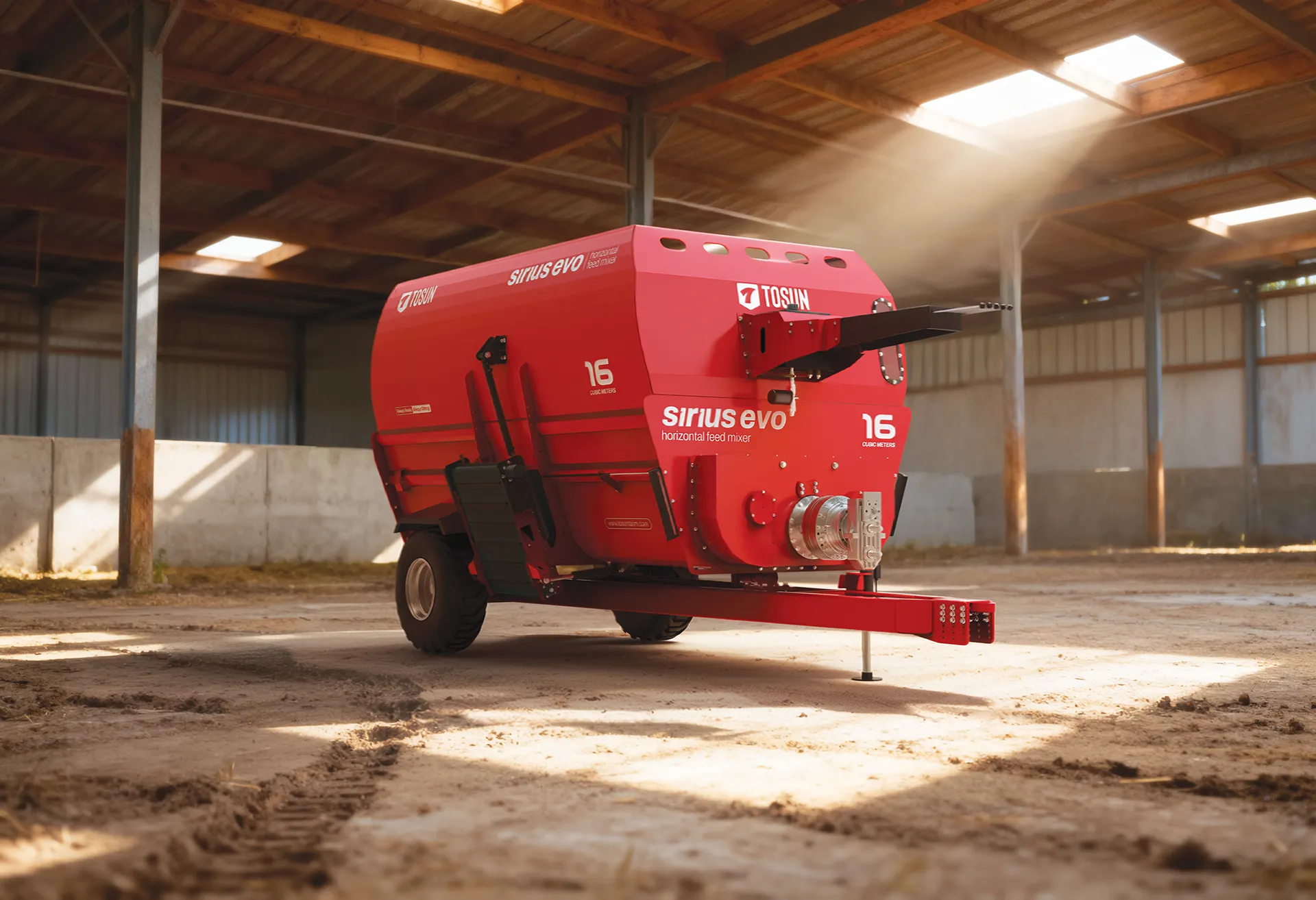 Sirius Evo Yatay Helezonlu Yem Karma Makinesi