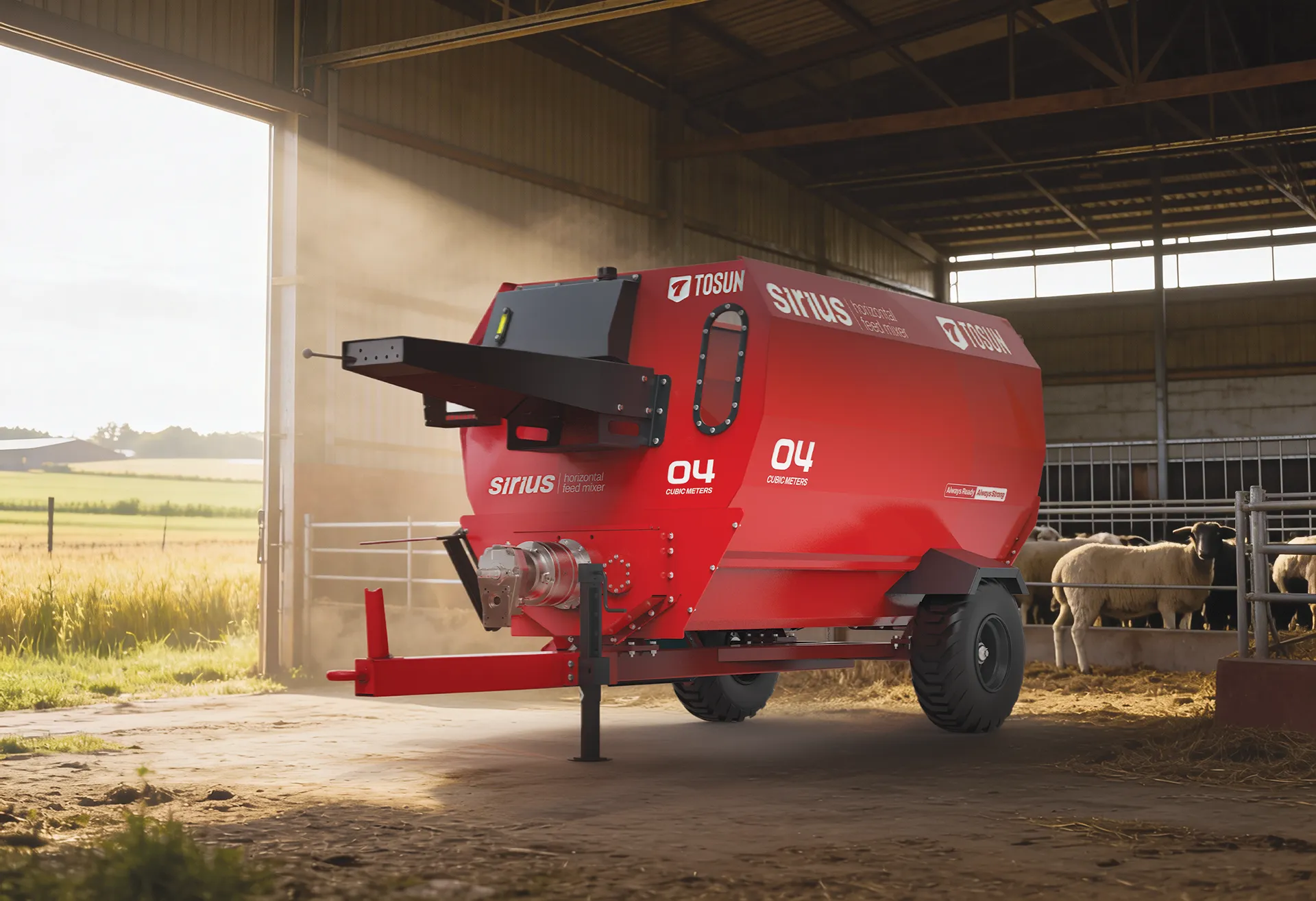 Sirius Yatay Helezonlu Yem Karma Makinesi